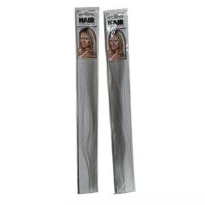 Amscan hair extensions, 2 white / silver extensions brand new in packaging!